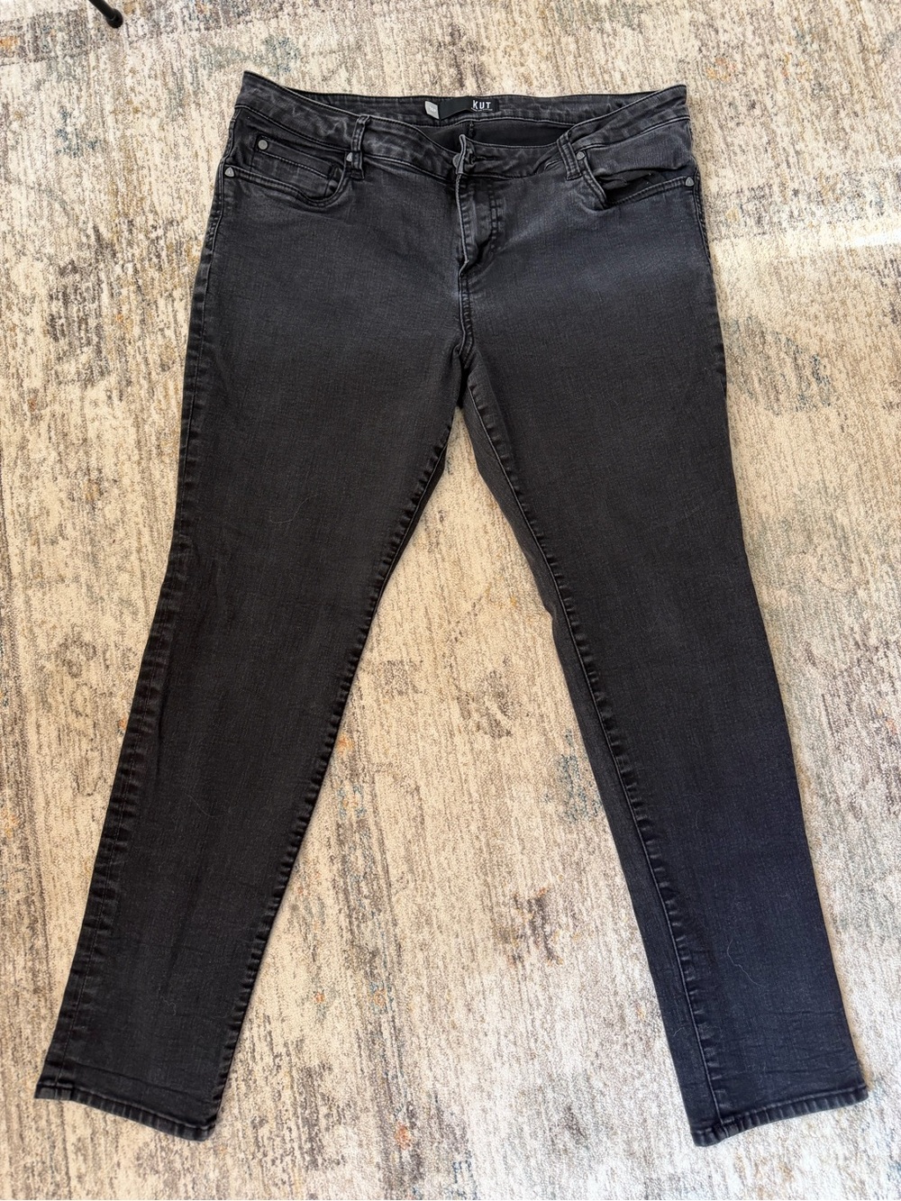 Kut from the Kloth Washed Black Skinny Jeans